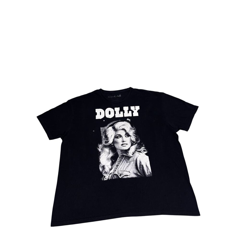 Dolly Parton Black Portrait Graphic T-Shirt